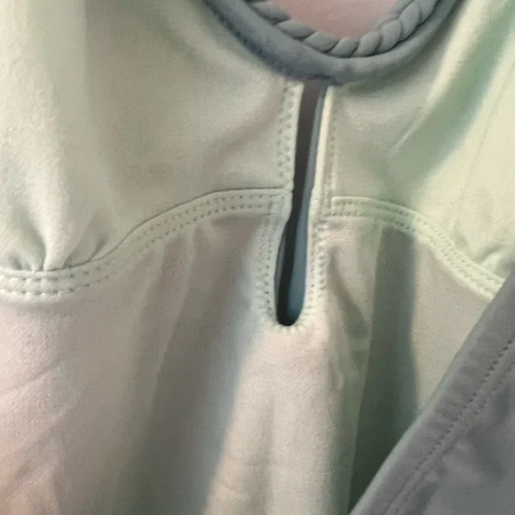 Cupshe Sleek Halter One-Piece Swimsuit in Light Blue - Picture 8 of 8